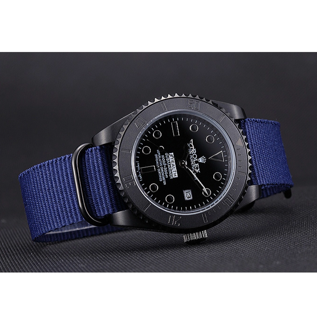 Rolex aaa copy 621994 Rolex Blue Submariner Stealth 0717